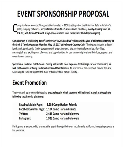25+ Best Event Sponsorship Proposal Templates (Example Downloads .